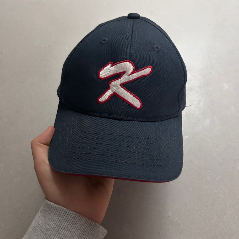 AJM international embroidered navy adjustable hat